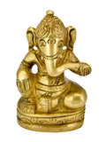 Lord Ganesh Brass Statue - 2.5"H