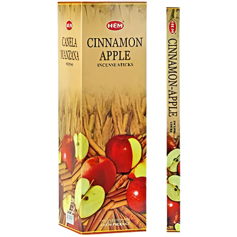 Hem Cinnamon-Apple Incense - 8 Stick Packs (25 Packs Per Box)