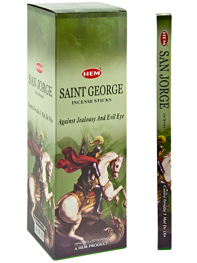 Hem Saint George Incense - 8 Stick Packs (25 Packs Per Box)