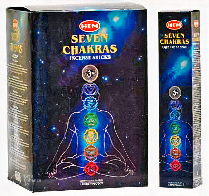 Hem 7 Chakra Incense - 35 Sticks Pack (12 Packs Por Box)