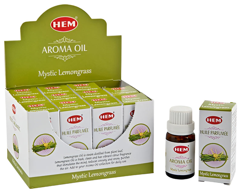 Hem Mystic Lemongrass Aroma Oil 10 ML - 1/3 FL Oz. (12 per Box)
